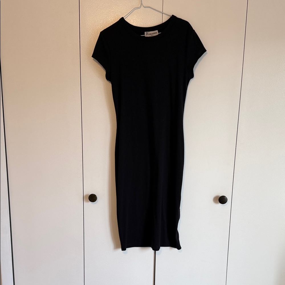 No Boundaries Classic Black Midi Dress